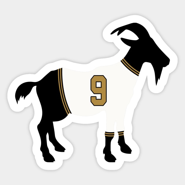 Drew Brees GOAT Sticker by cwijeta